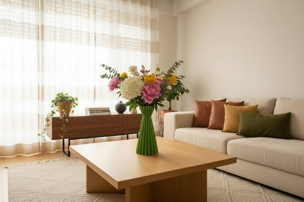 ARIA Vase – Skulpturale Faltenkomposition aus der Kollektion Vasen - Gefässe - Dekoart 3D