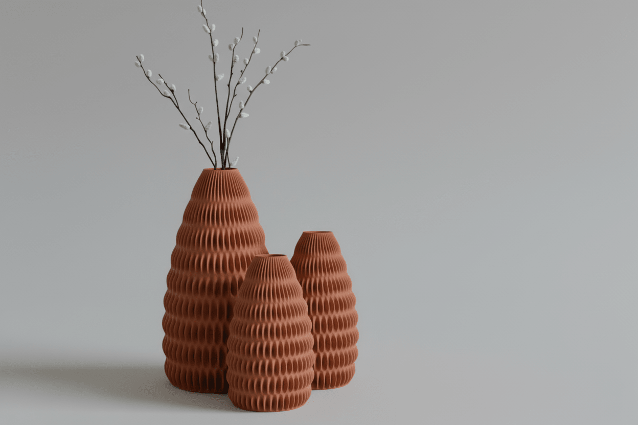 CORAIL – Skulpturales Gefäss aus der Horizon - Serie - Dekoart 3D