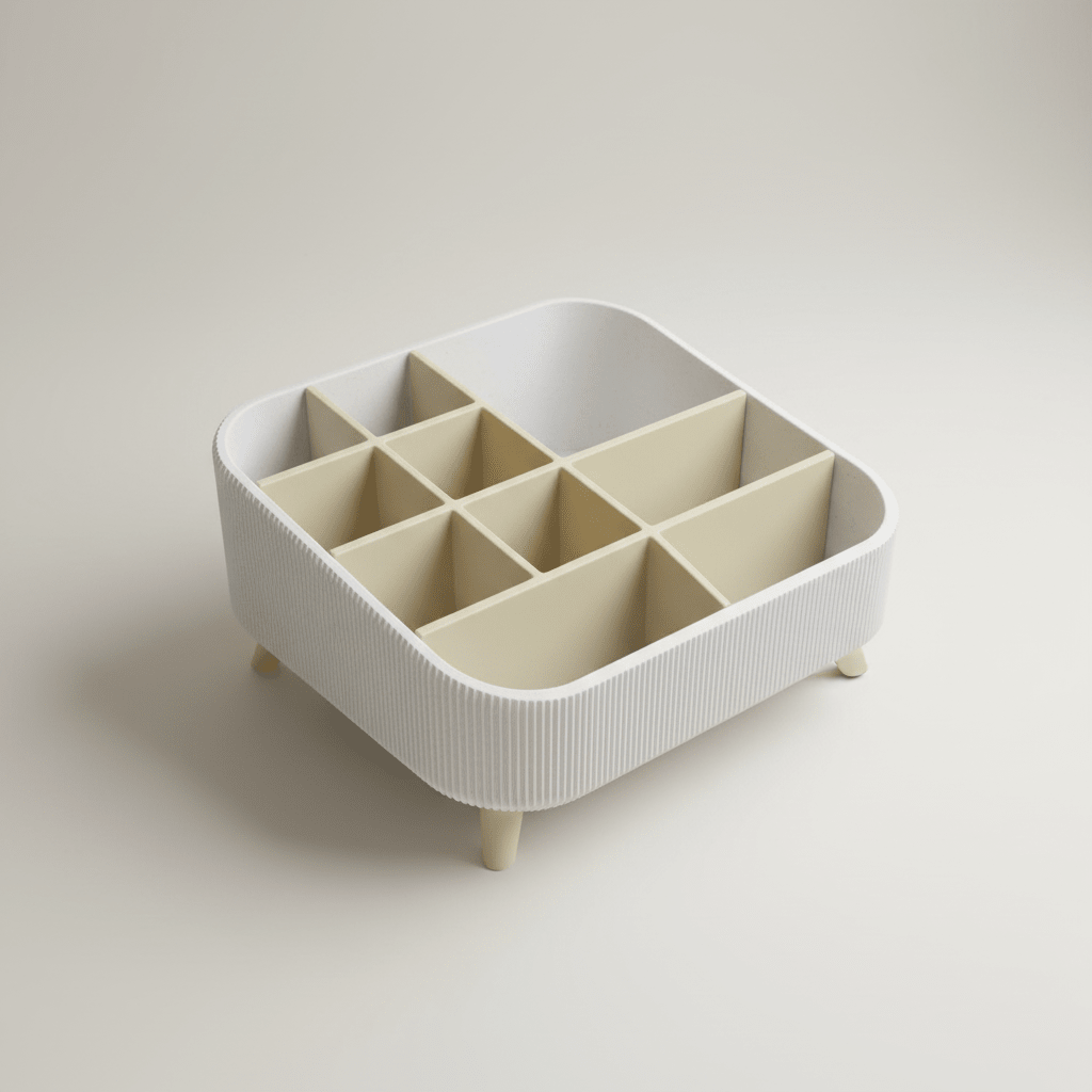 KYOTO Organizer – Modularer Makeup - & Desktop - Organizer mit Standfüssen - Dekoart 3D