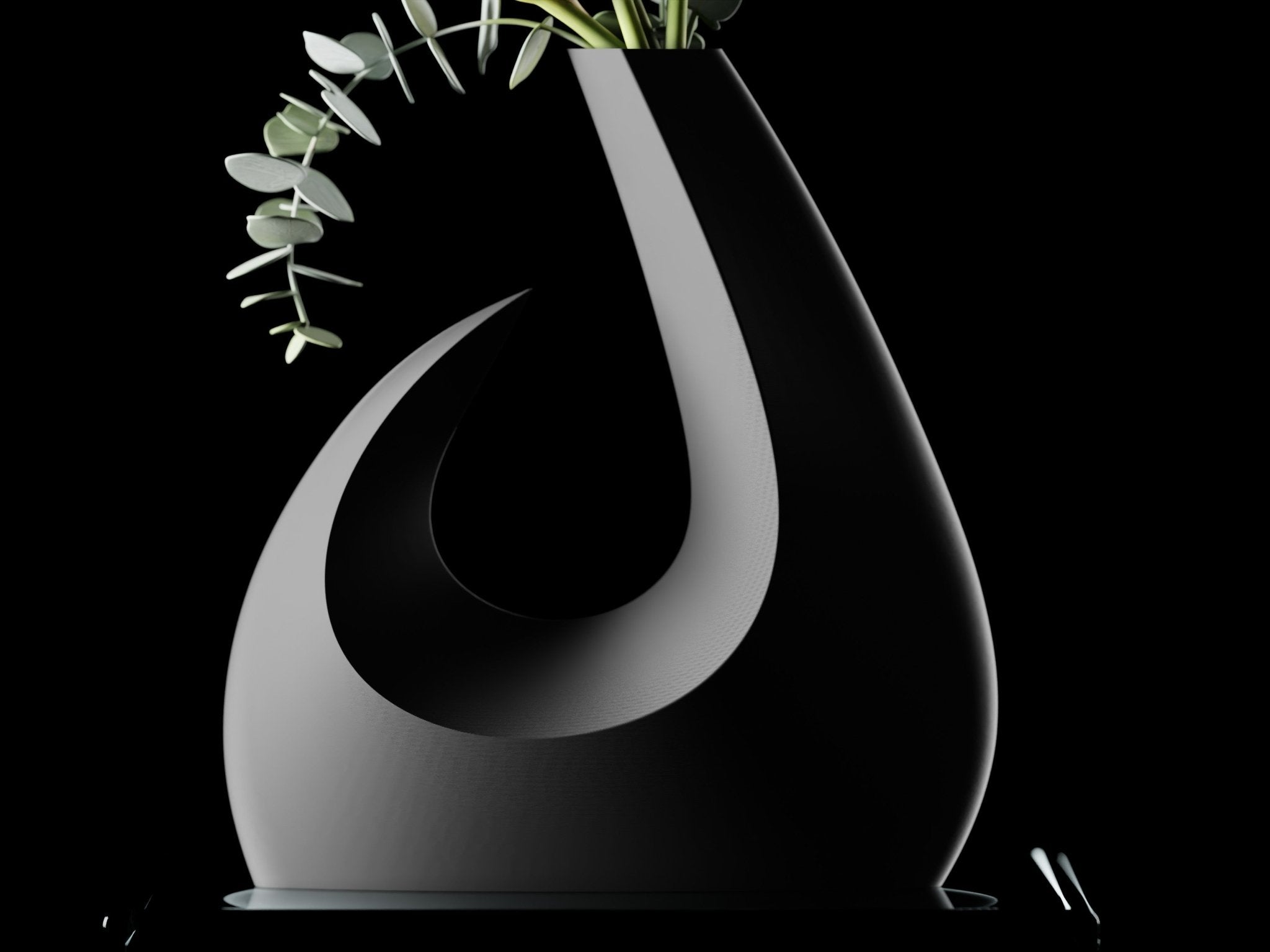 MOON – Skulpturale Vase aus der Lunar - Serie - Dekoart 3D