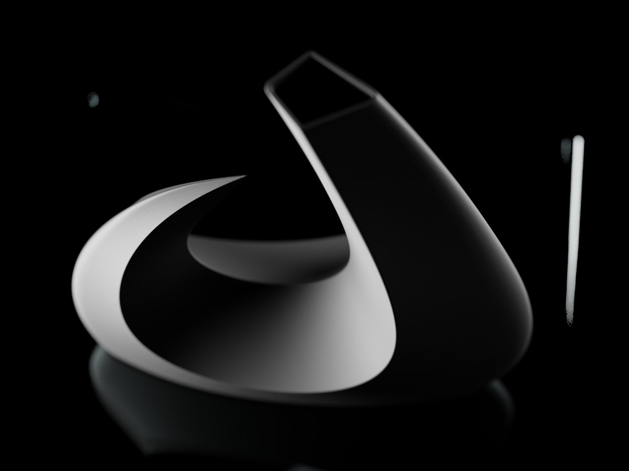 MOON – Skulpturale Vase aus der Lunar - Serie - Dekoart 3D