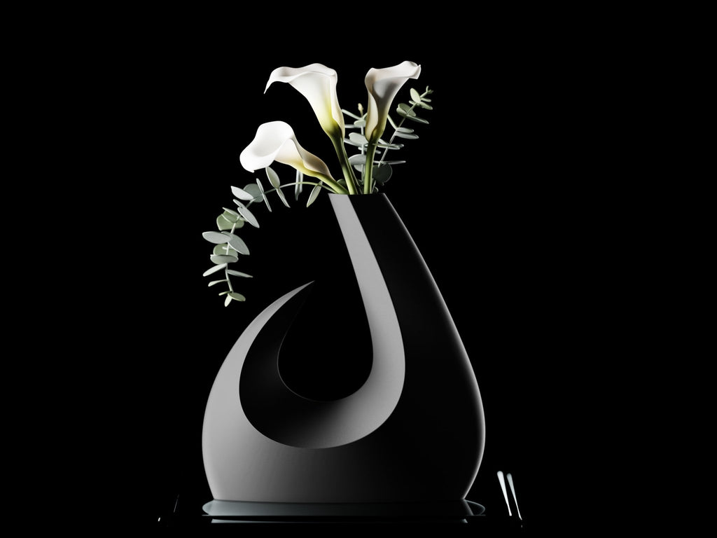 MOON – Skulpturale Vase aus der Lunar - Serie - Dekoart 3D