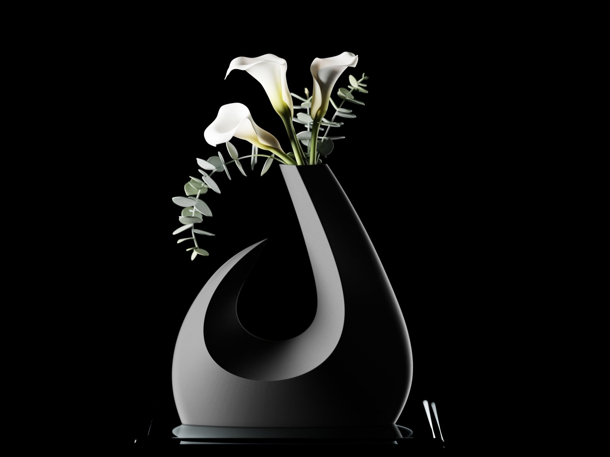 MOON – Skulpturale Vase aus der Lunar - Serie - Dekoart 3D